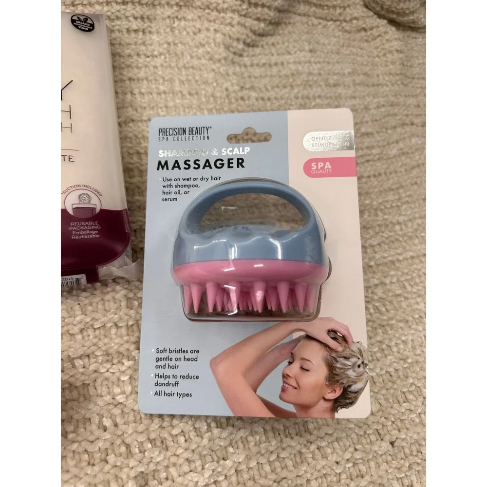 Daily Concepts‎ Spa Gift Set Scalp Massager Jade Roller Stretch Wash Cloths 9pc